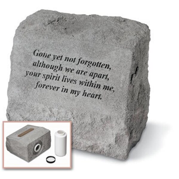 Kay Berry Inc Kay Berry- Inc. 93420 Gone Yet Not Forgotten - Headstone-Urn Memorial - 9.5 Inches x 5 Inches x 8 Inches 93420 - main